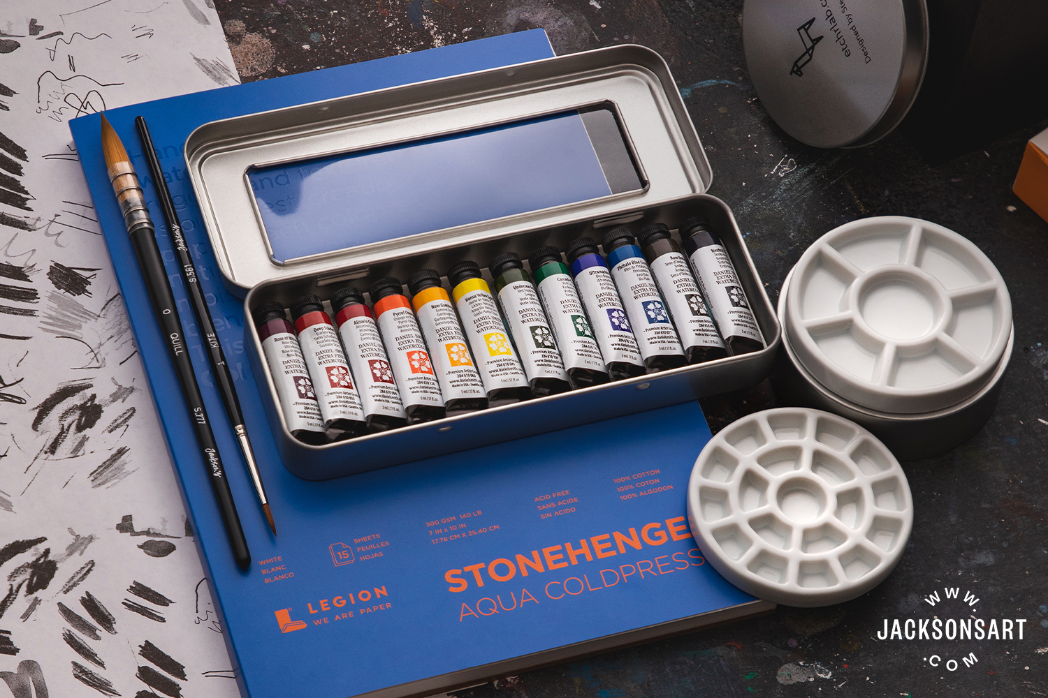 Review of Jackson’s Curated Sets Vegan Watercolour Archelle Art