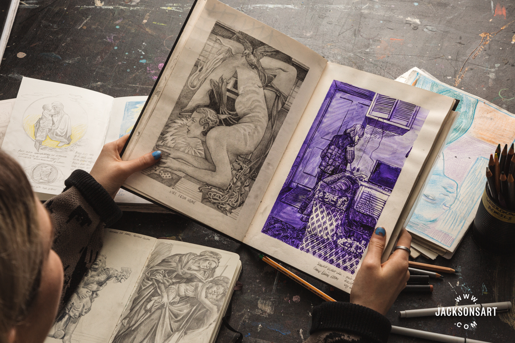 Inside the Sketchbook of Louise Reynolds - Jackson's Art Blog