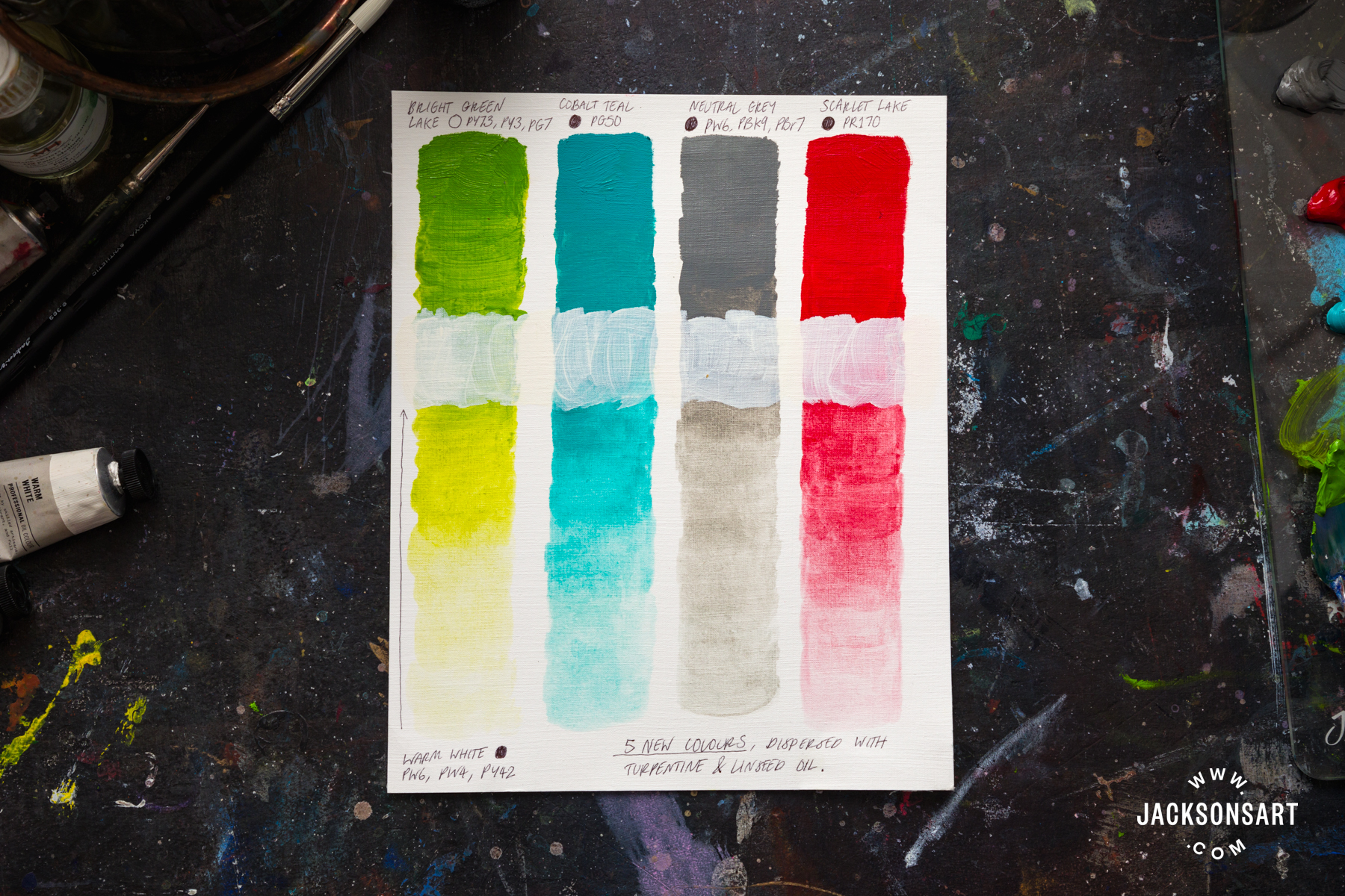 Charvin Oil Paints - Largest Colour Range in the World - Jackson's Art Blog