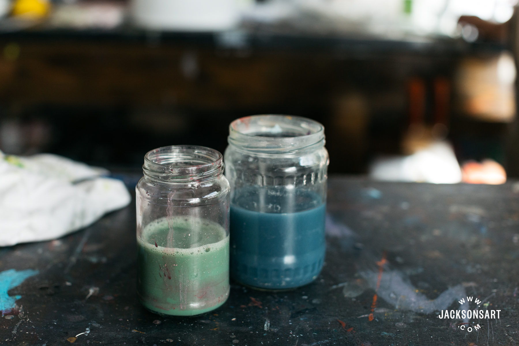 Why you need two cups of water for painting