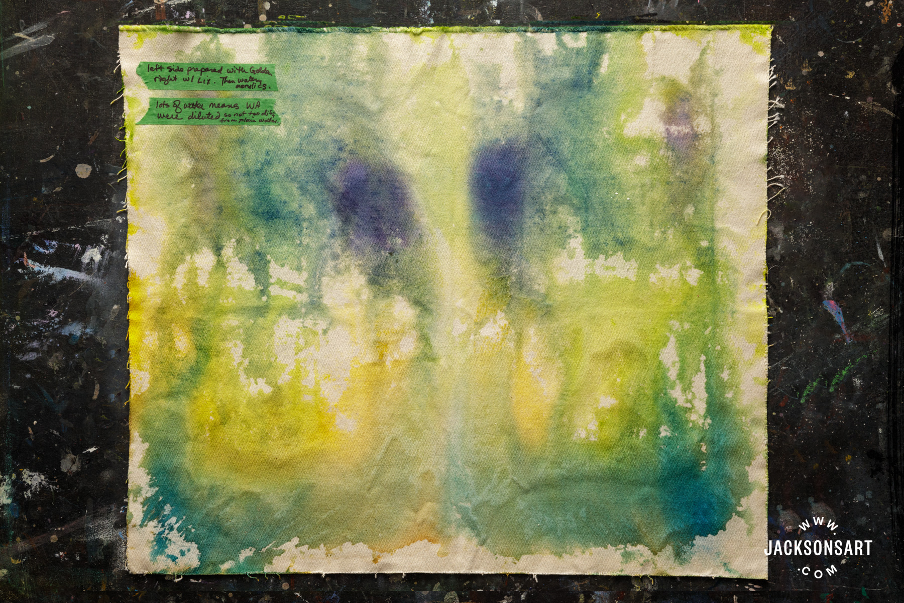 Lots of the paint soaked through to the back.