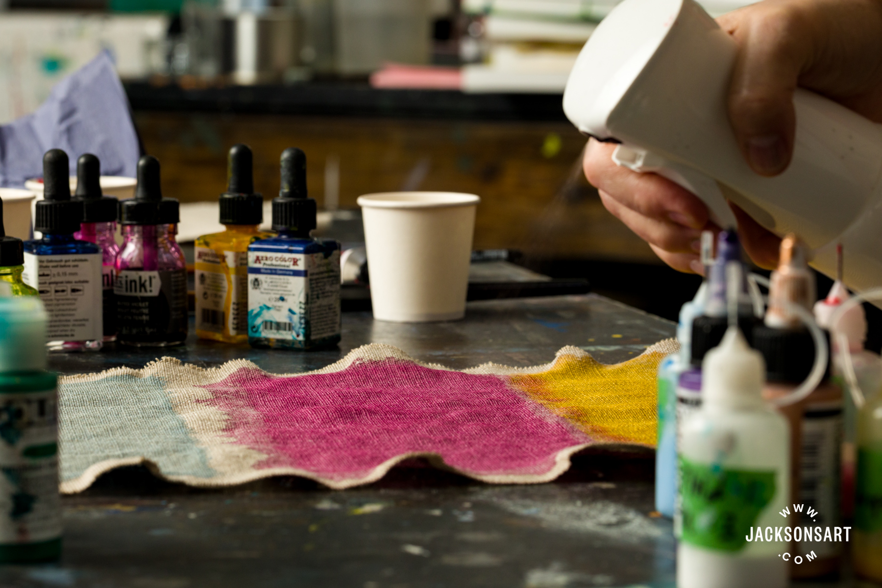 cockled canvas