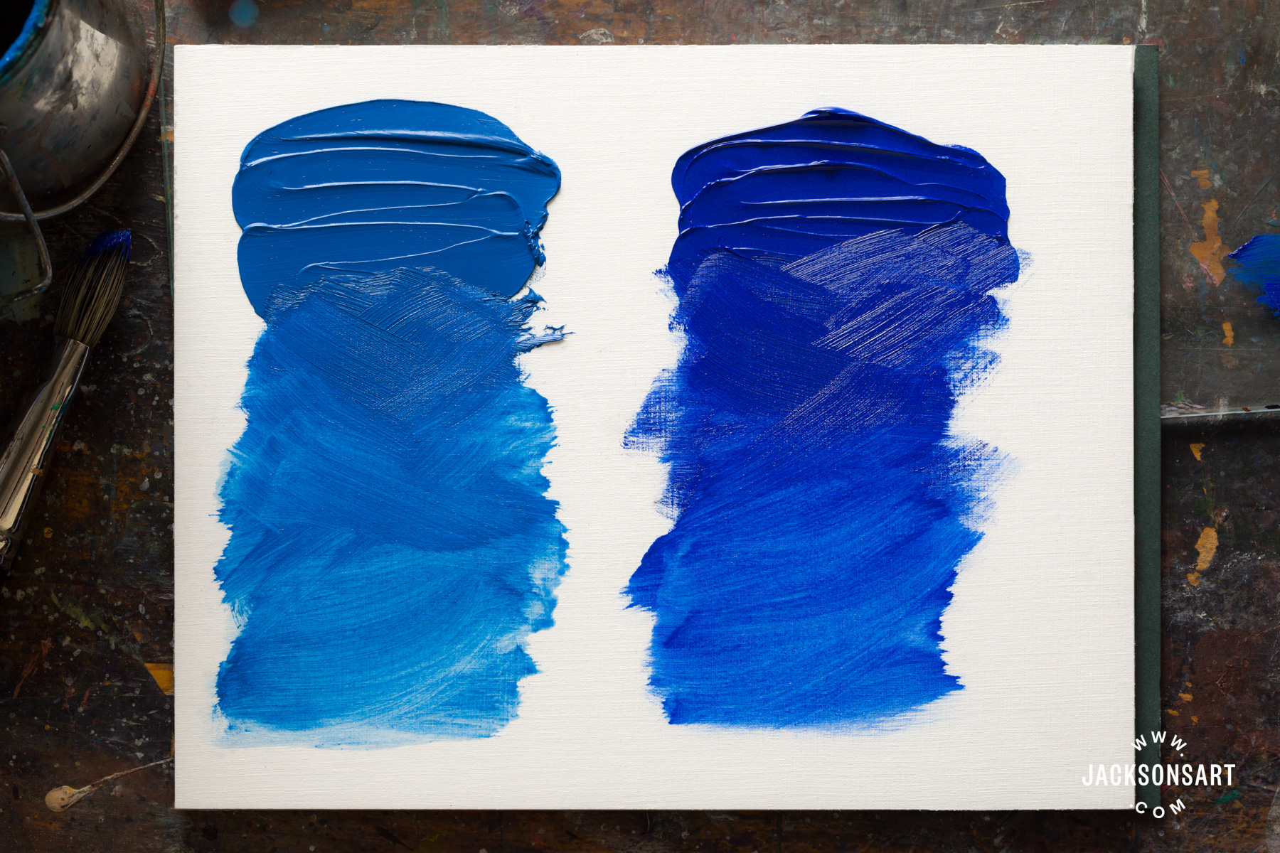 Artist Review of Old Holland Cerulean Blue Light Oil Paint