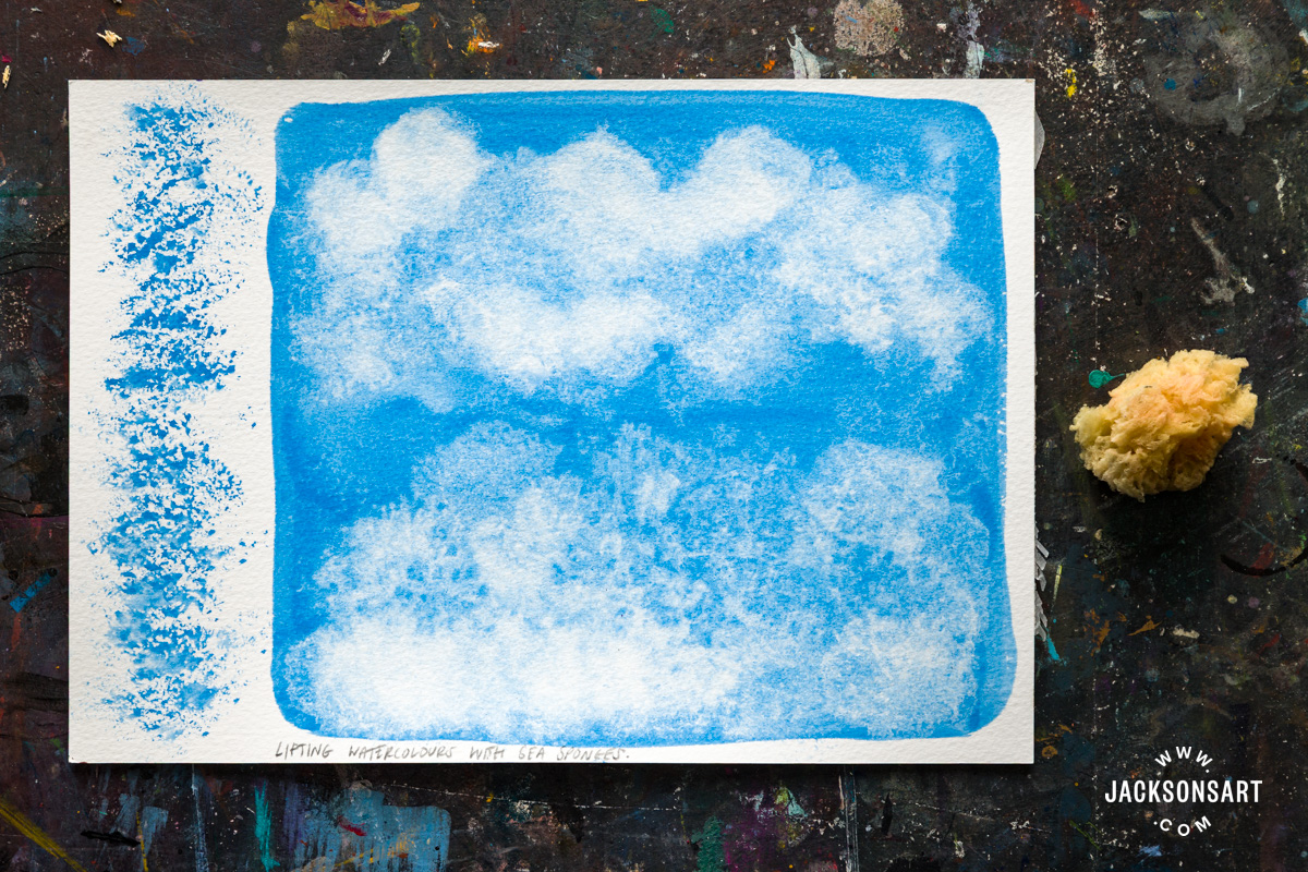Sponging Technique in watercolour