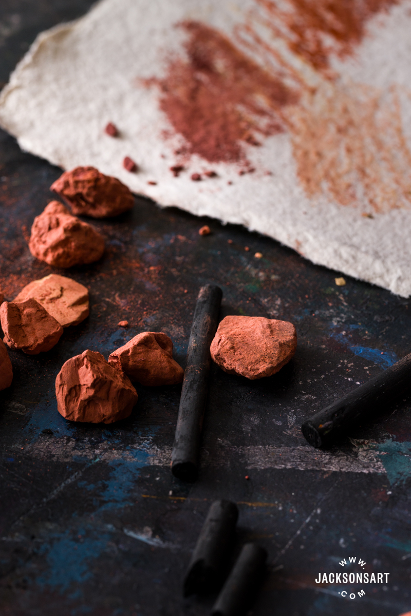 Pigments in Cosmetics - Ochre and Charcoal