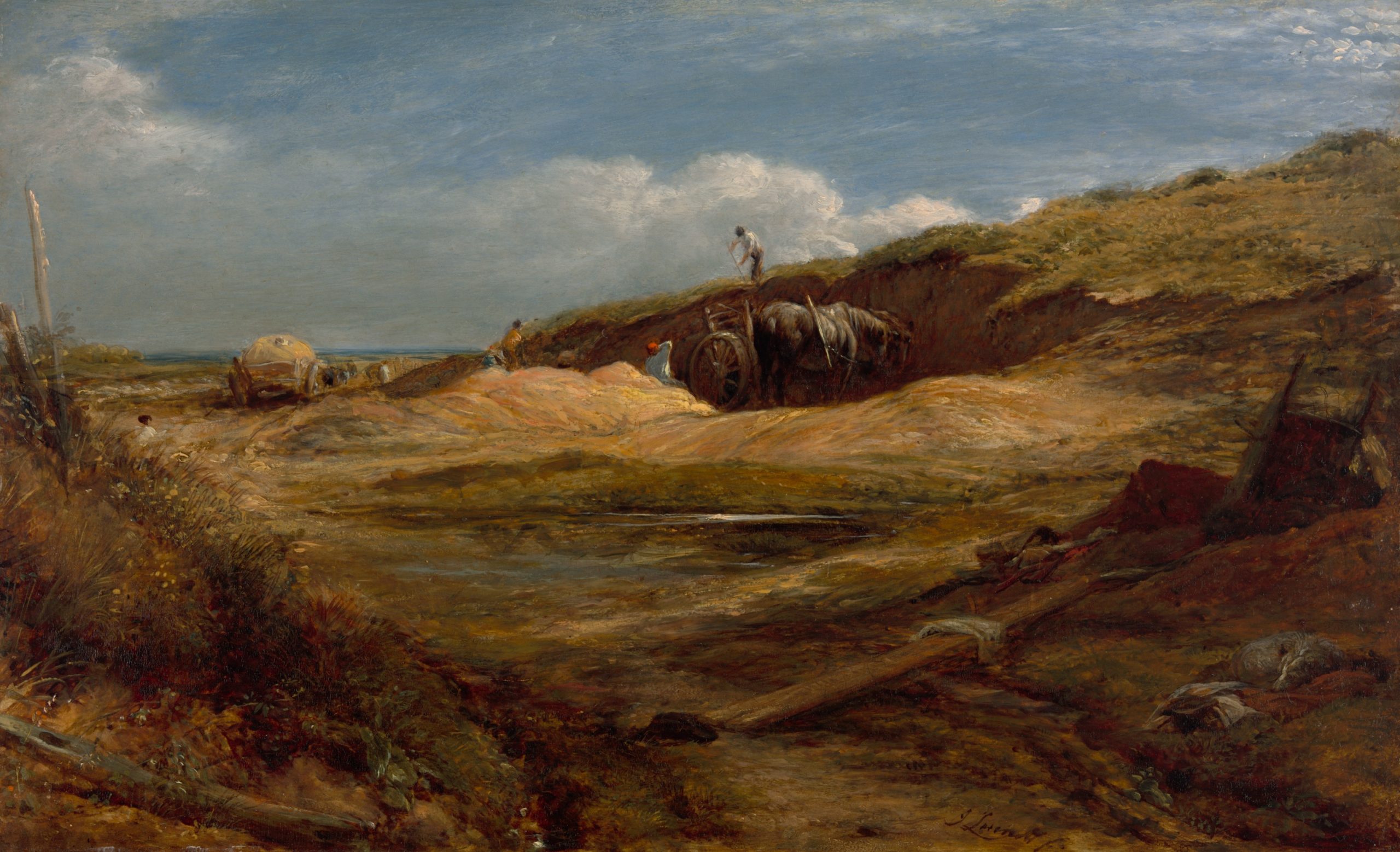 The Sand Pits, Hampstead Heath, John Linnell