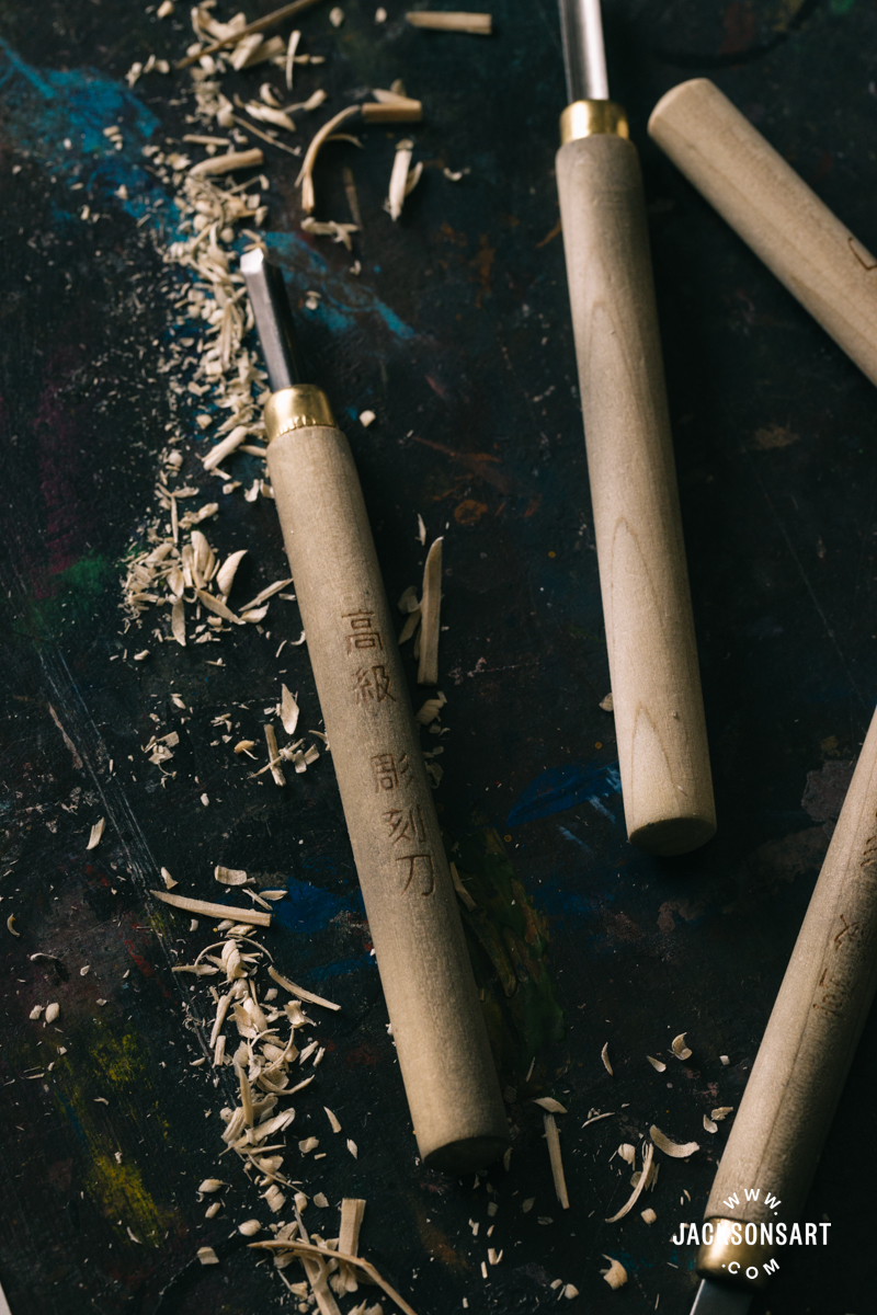 Relief Printing using hatching techniques