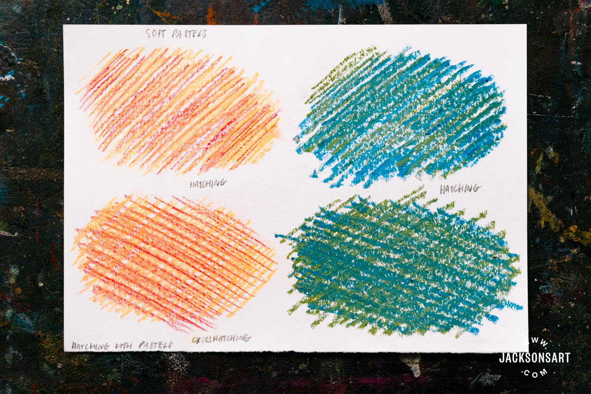Hatching with Pastels