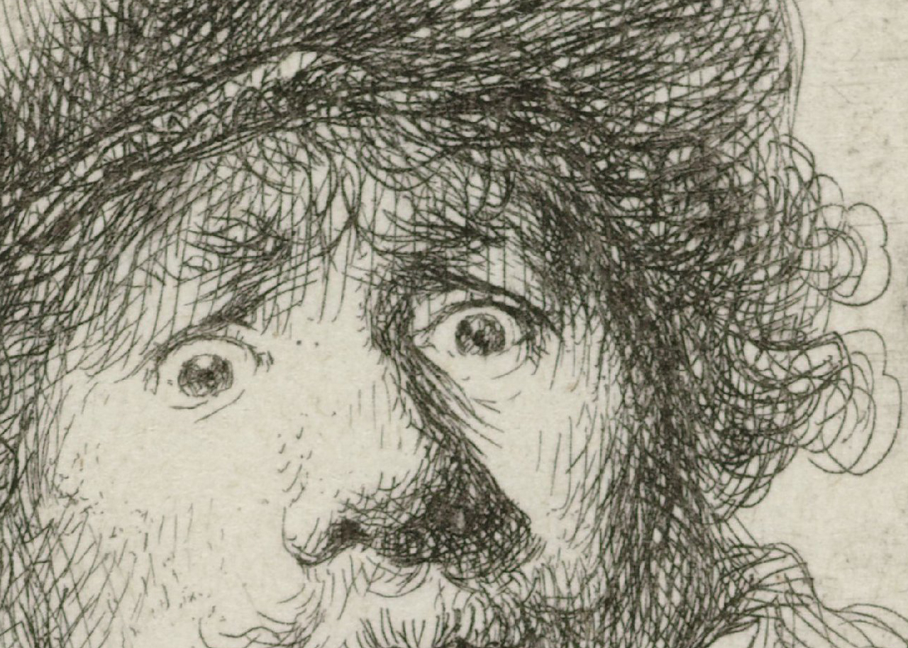 Self Portrait in a Cap, Rembrandt van Rijn