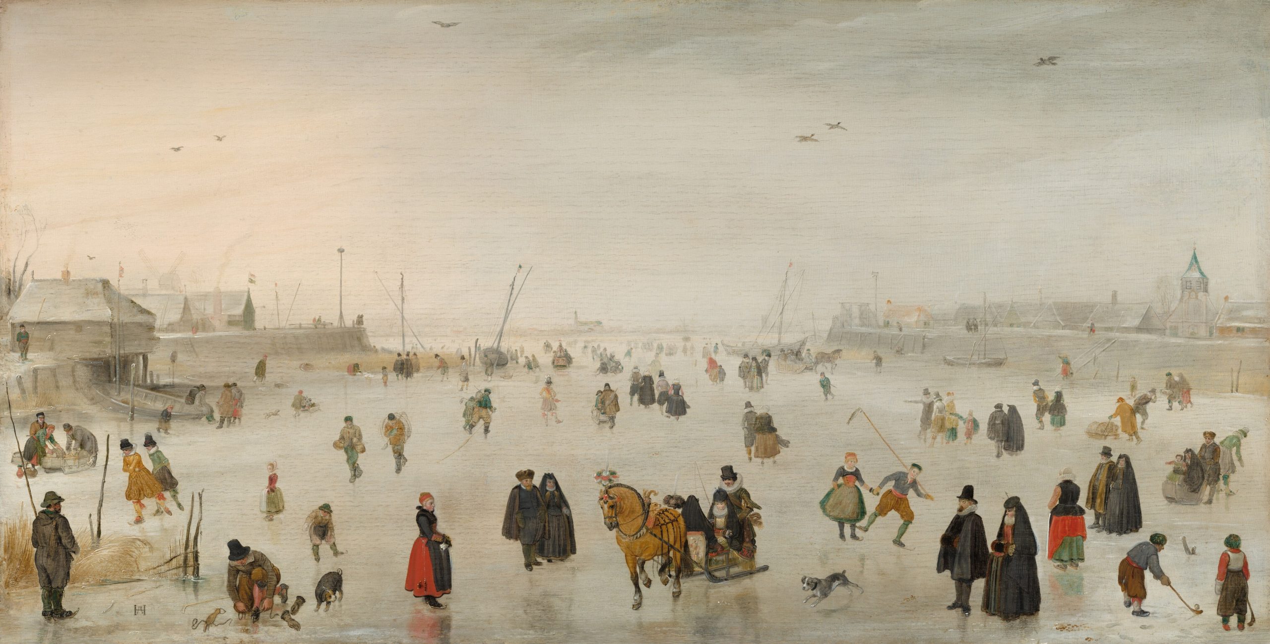 A Scene on the Ice, Hendrick Avercamp