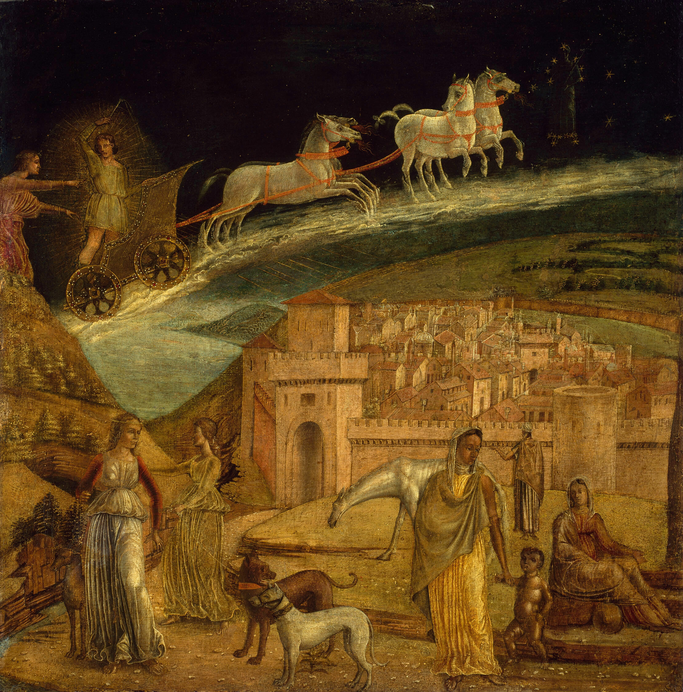 Phaeton Driving the Chariot of Phoebus, 
Northern Italian artist