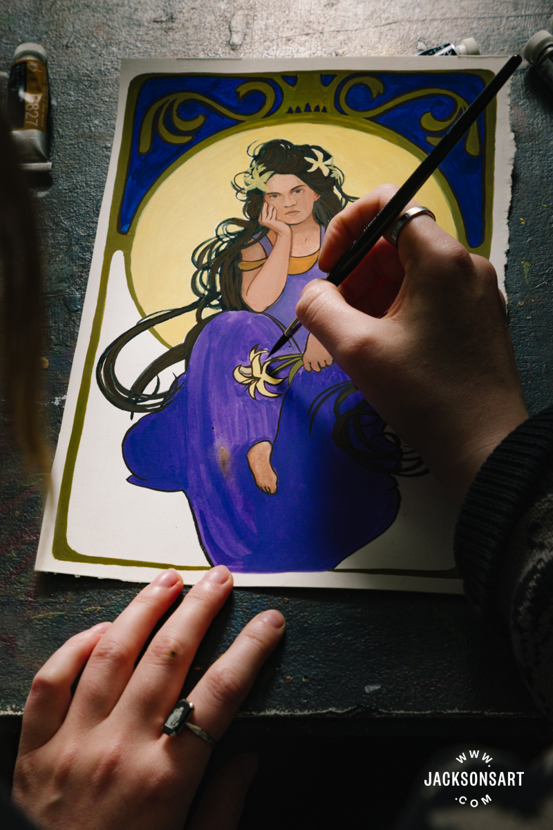 Art Nouveau Painting Techniques