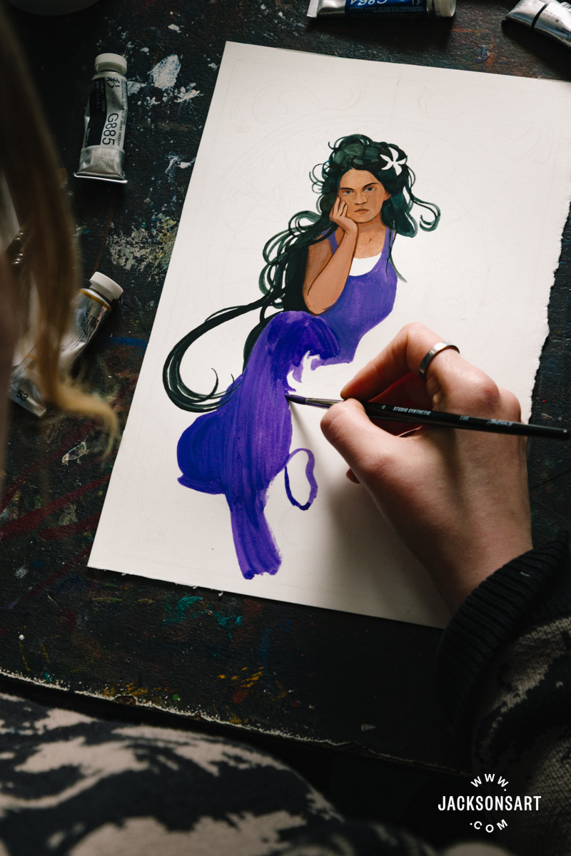 Art Nouveau techniques for painting