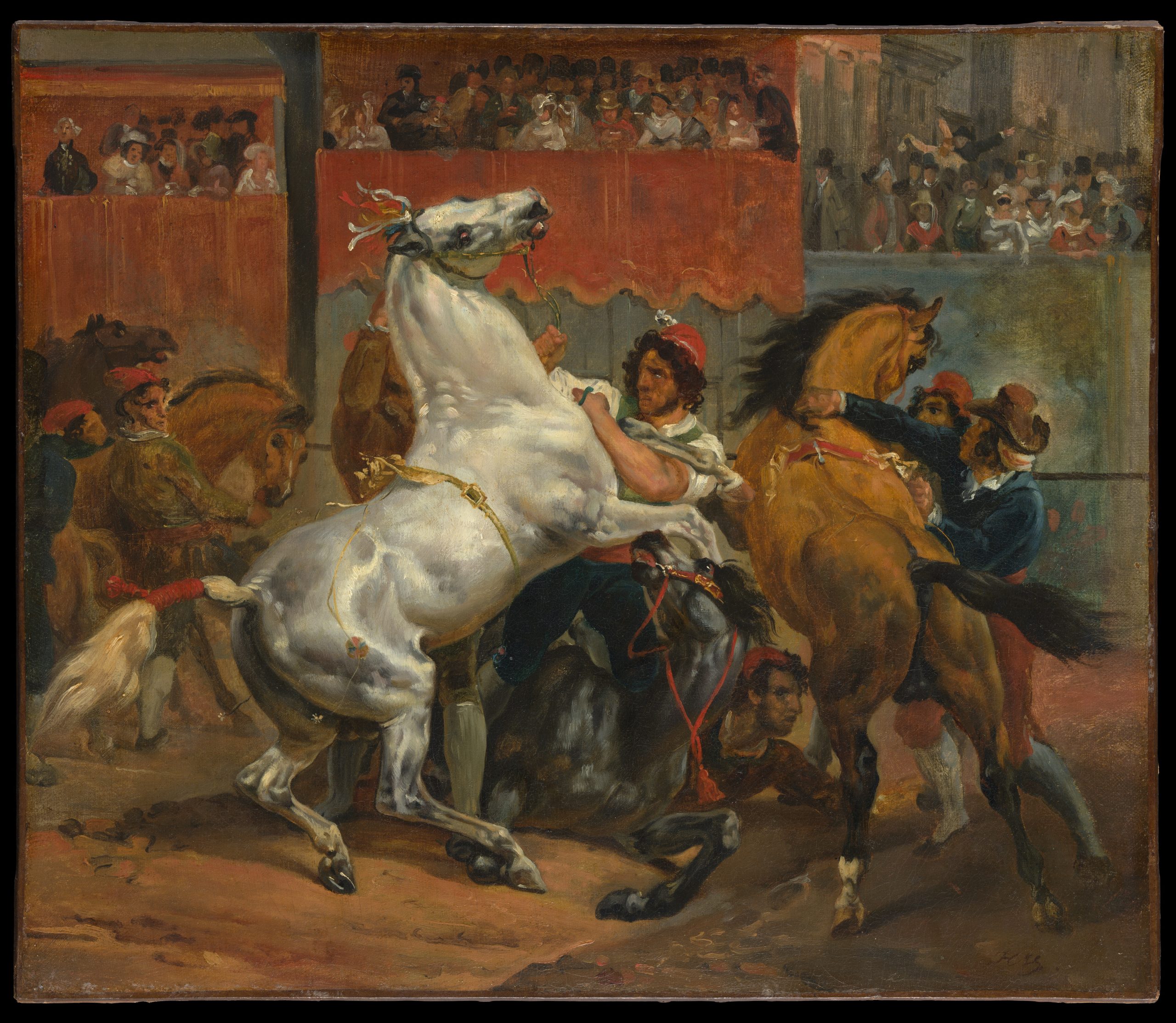 The Start of the Race of the Riderless Horse, Horace Vernet