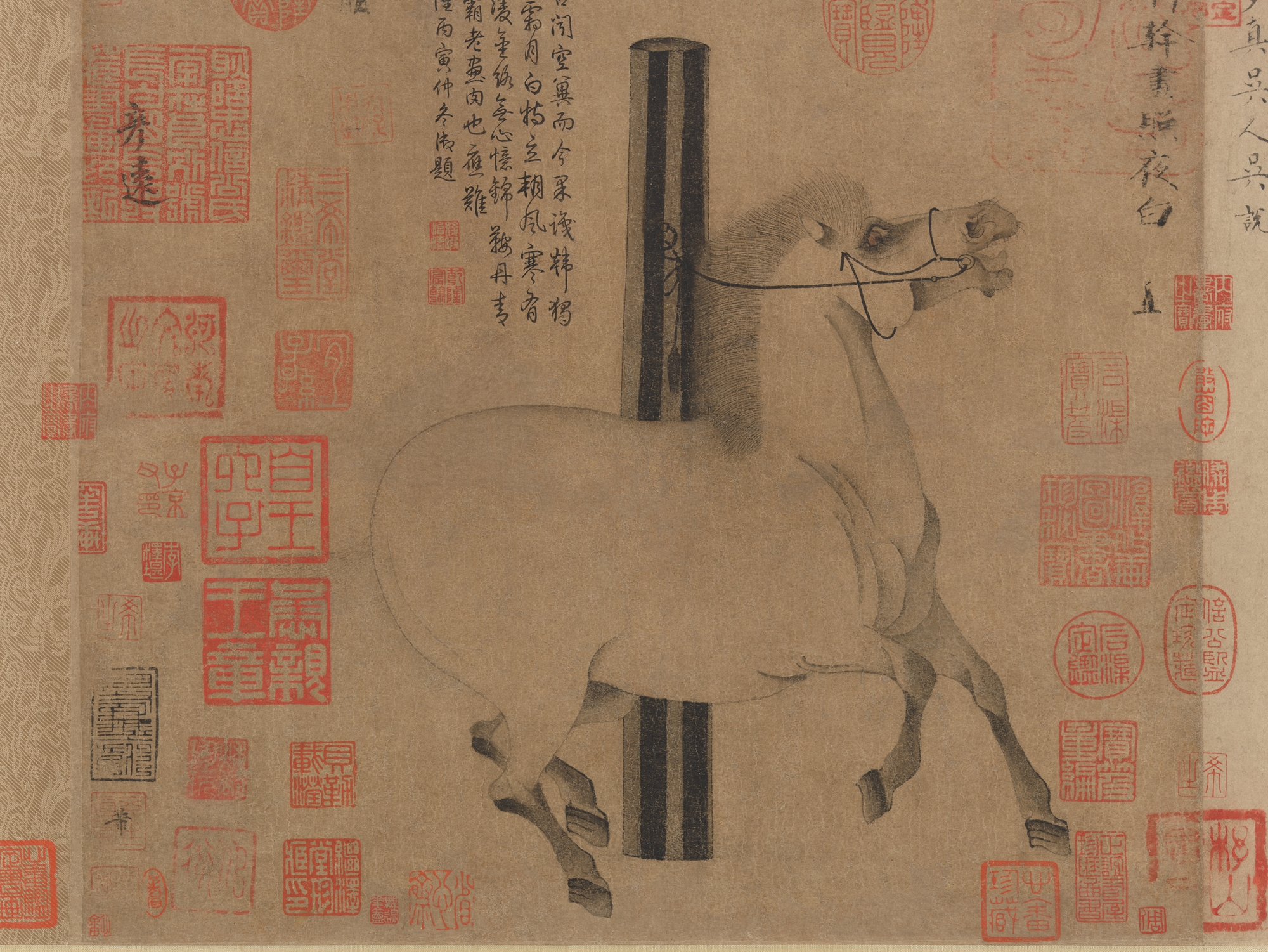 Night-Shining White (detail from scroll), Han Gan