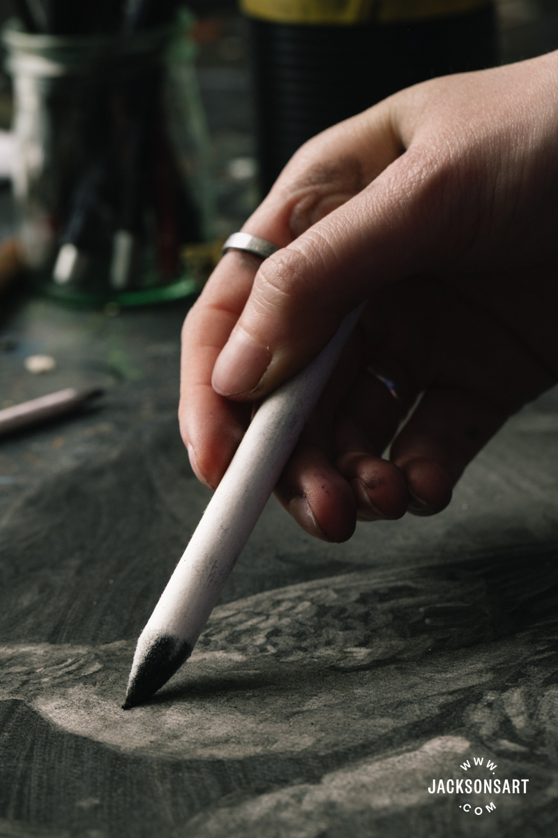 Erasing with Paper Stumps