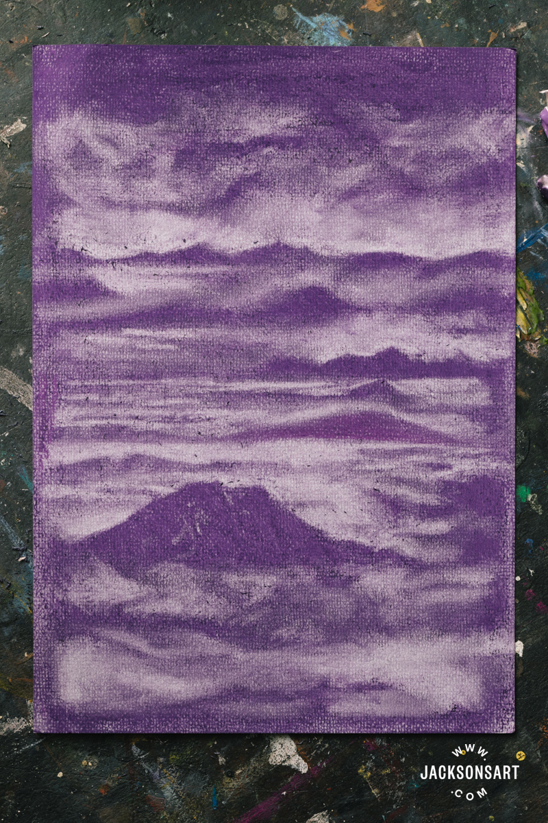 Using putty eraser for redactive drawing