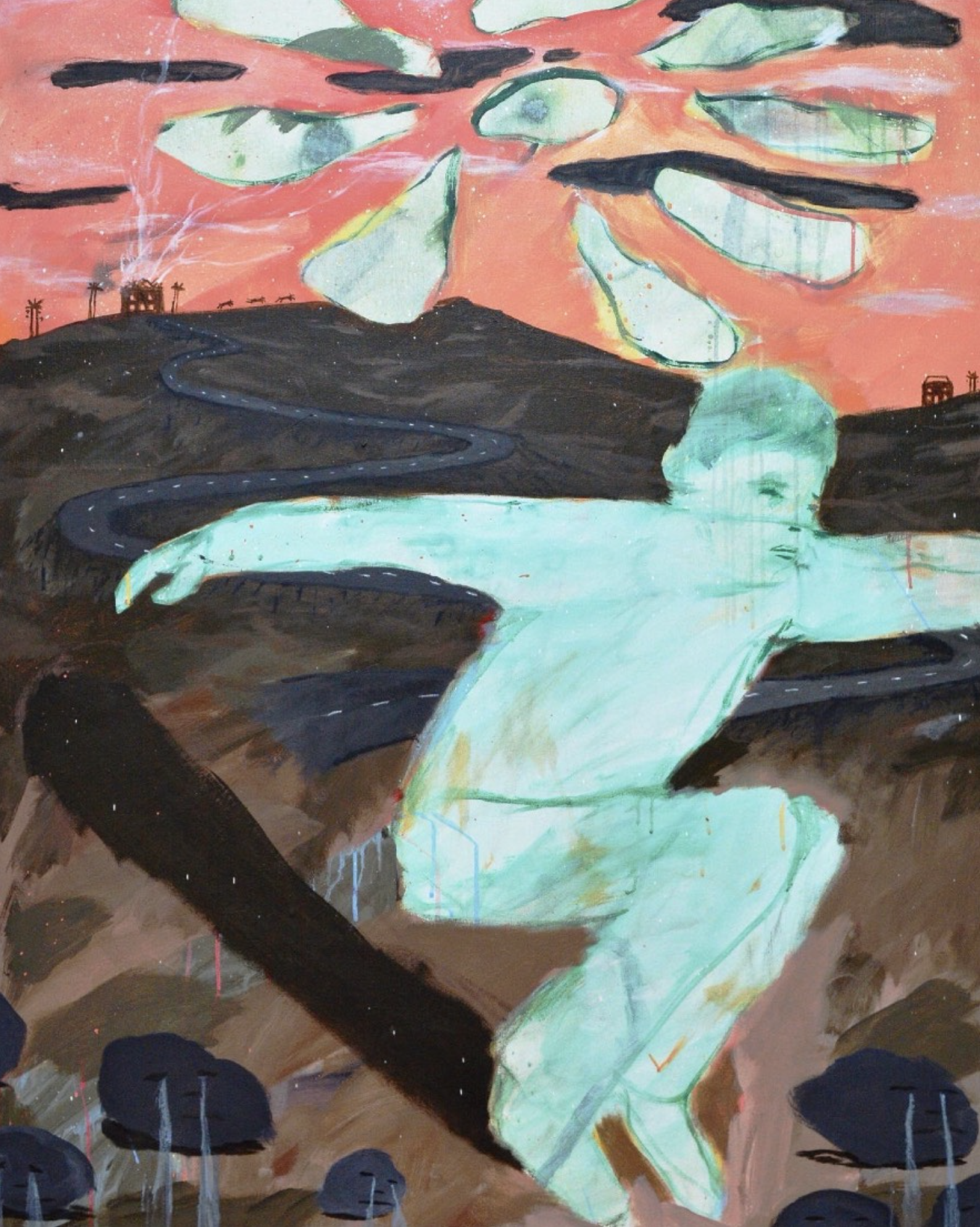 Jumping over the weeping rocks, Billy Bagilhole