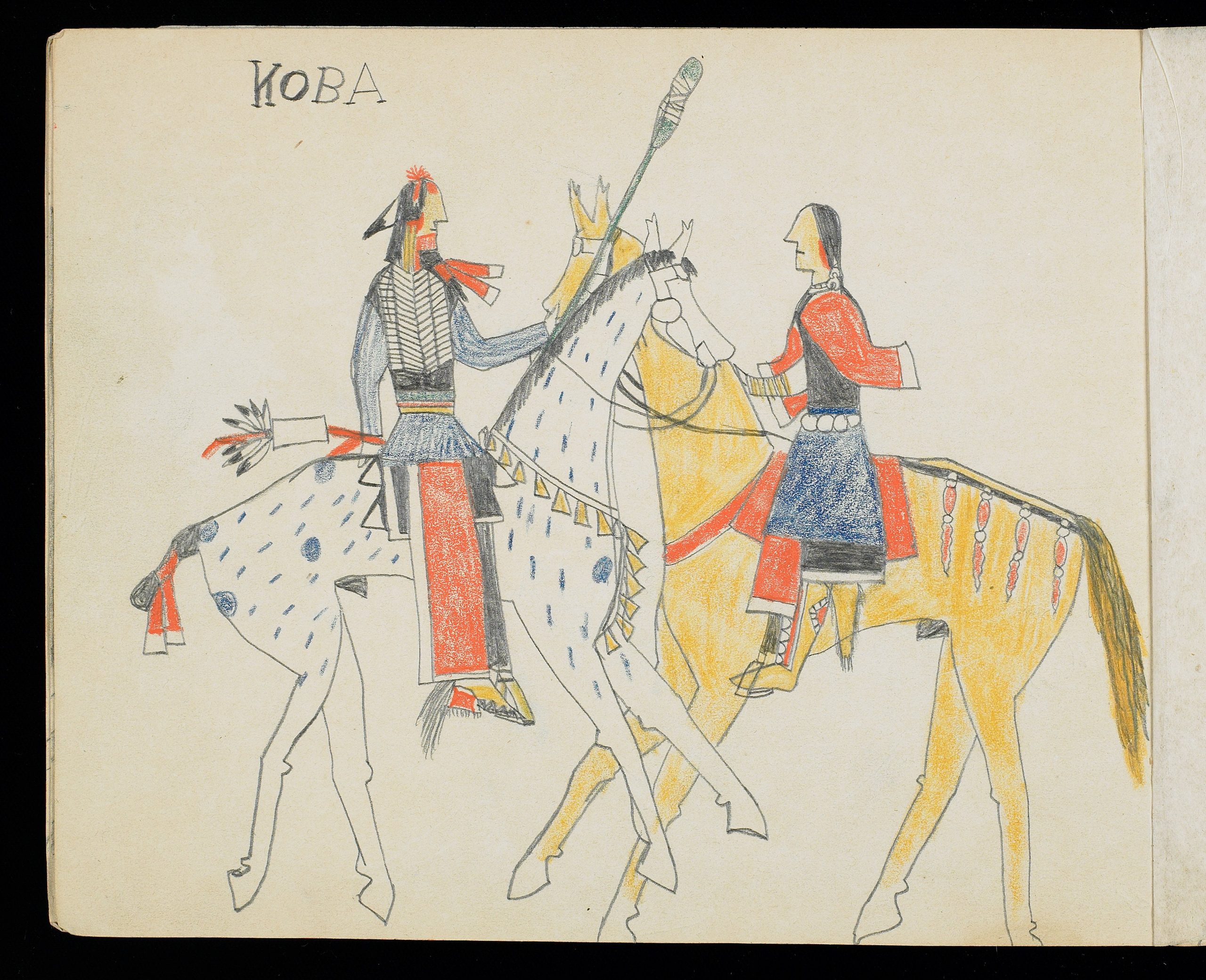 Sketchbook Page, July 1876 by Koba (Wild Horse)