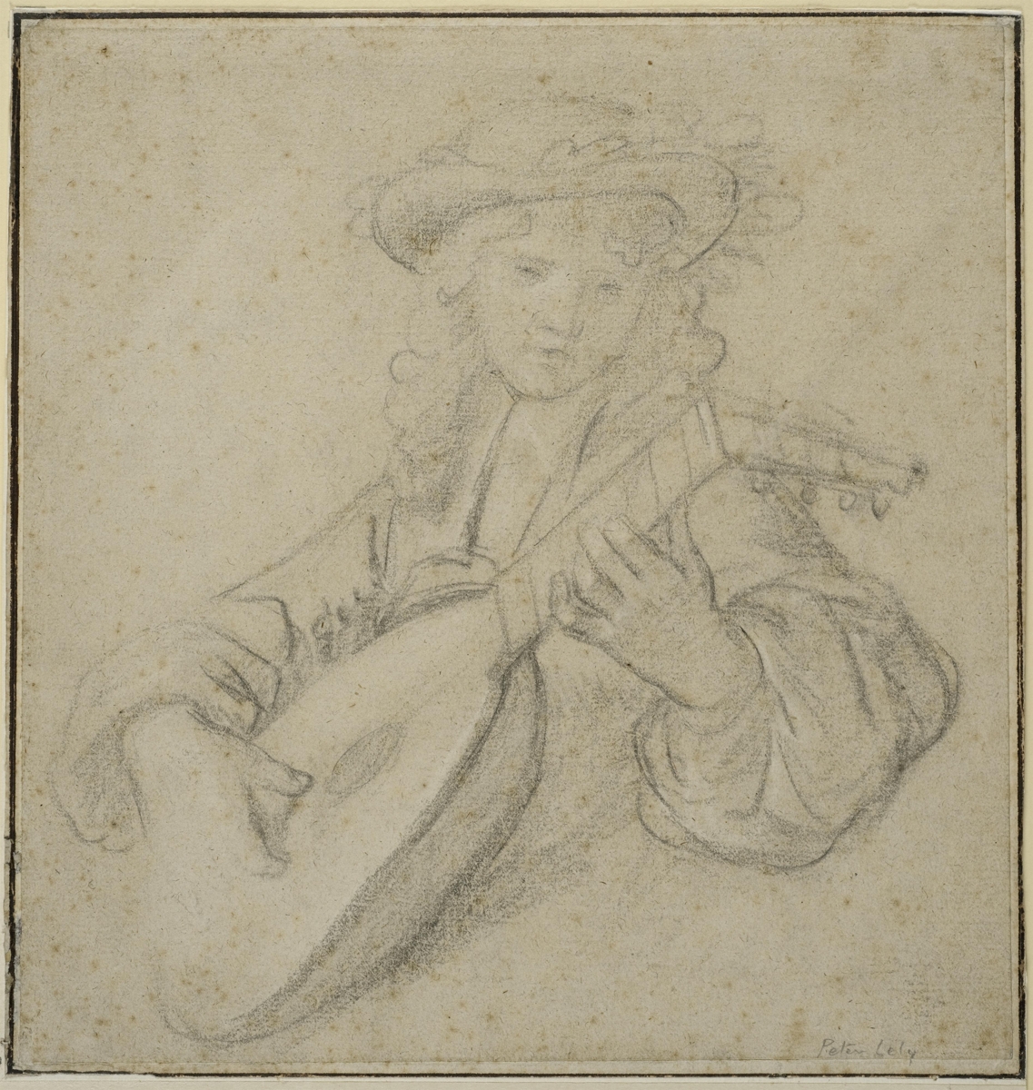 Young Boy Playing the Lute, Peter Lely