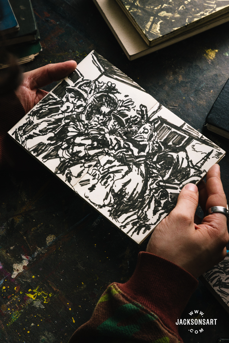 Inside the sketchbook of Cai Arfon Bellis