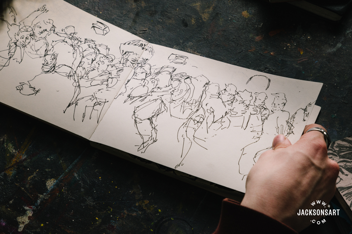 Inside the Sketchbook of Cai Arfon Bellis