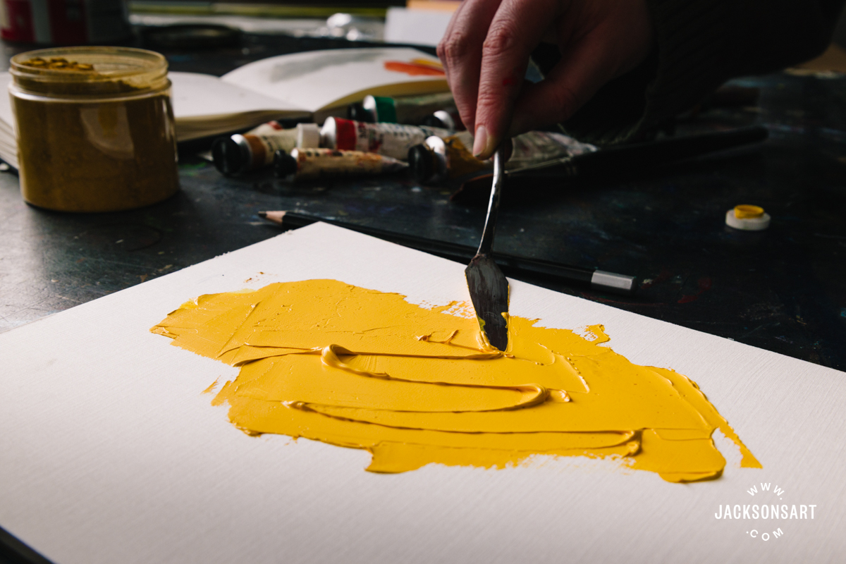 Yellow interior paint