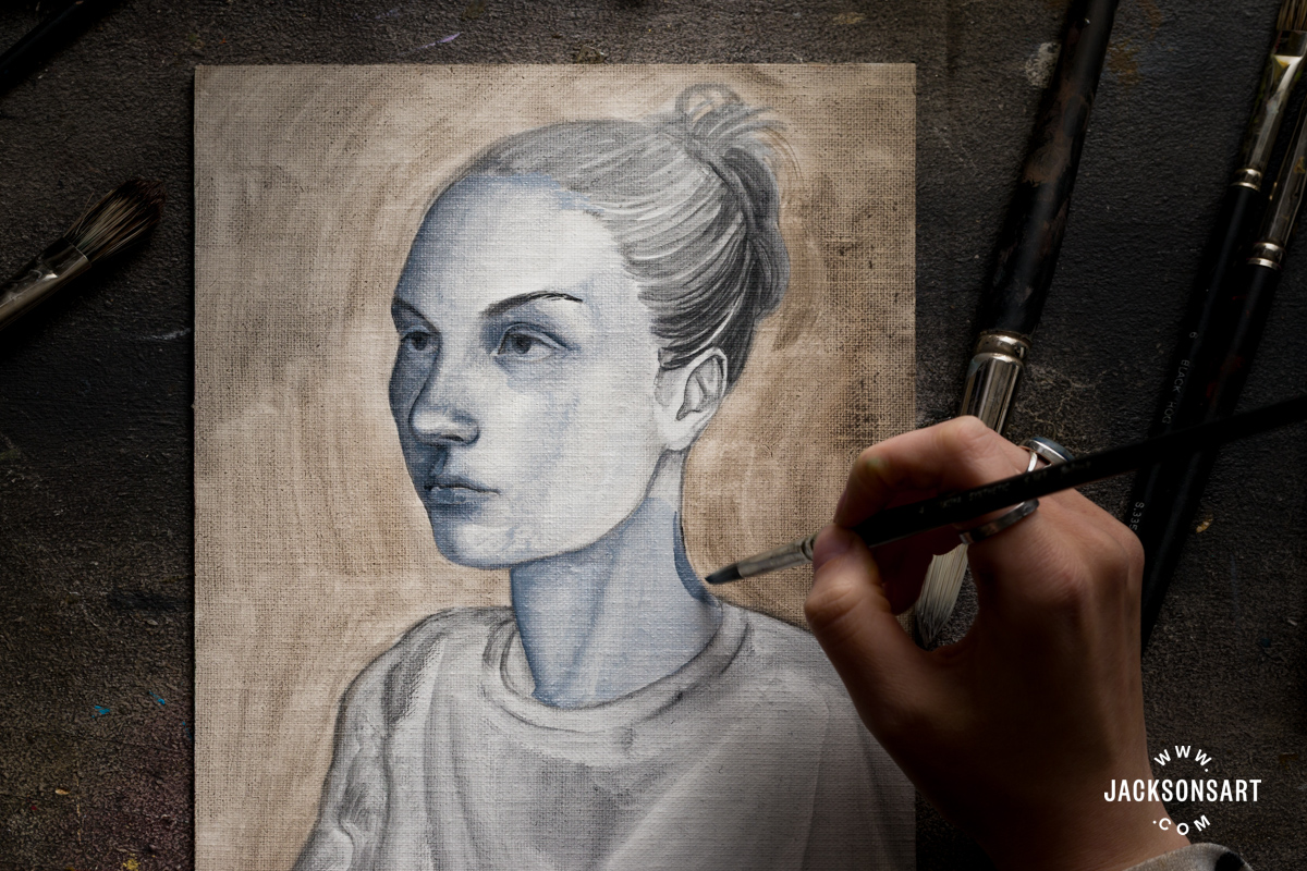 Glazing Over an Underpainting