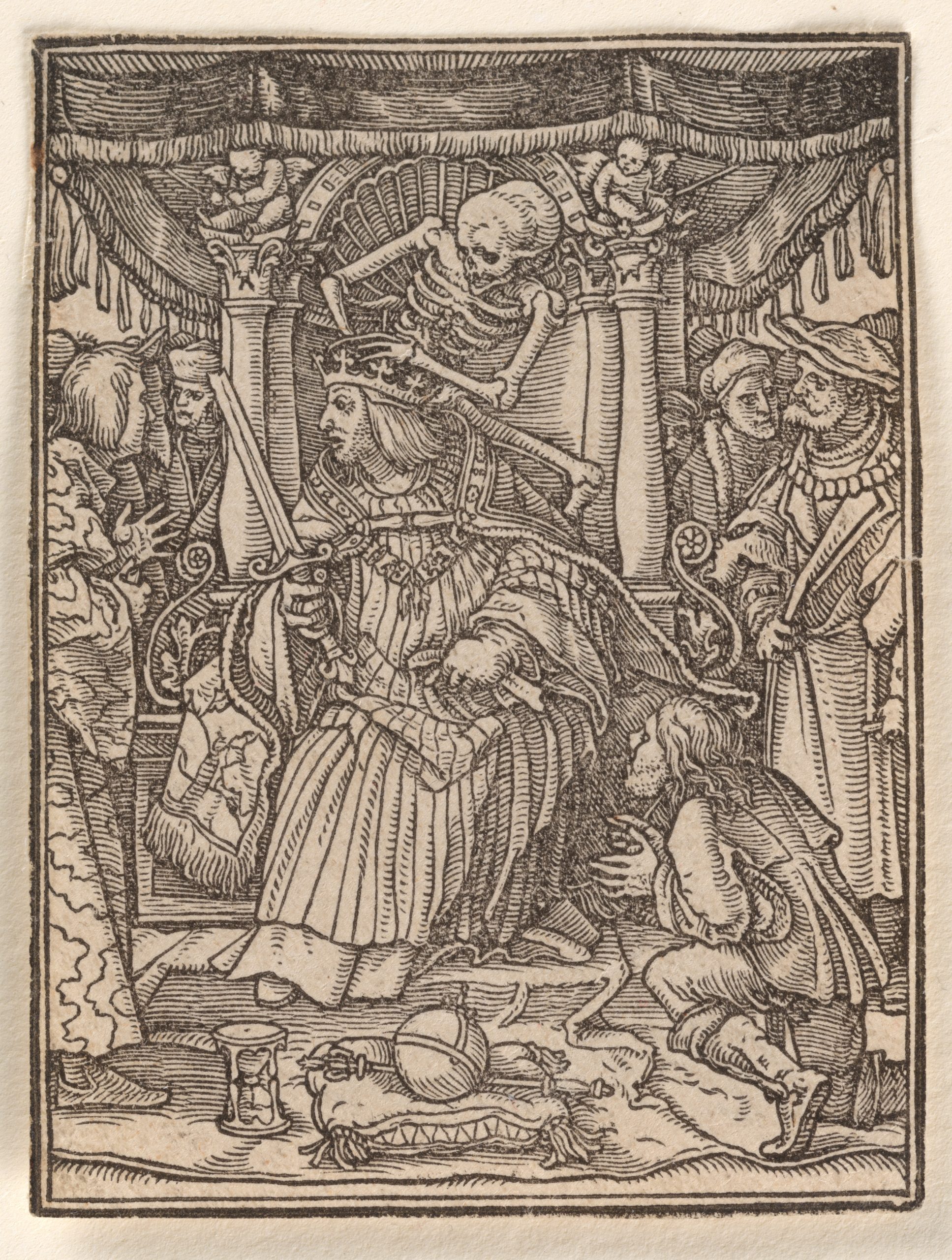 The Emperor (from The Dance of Death), c. 1526, Hans Holbein the Younger