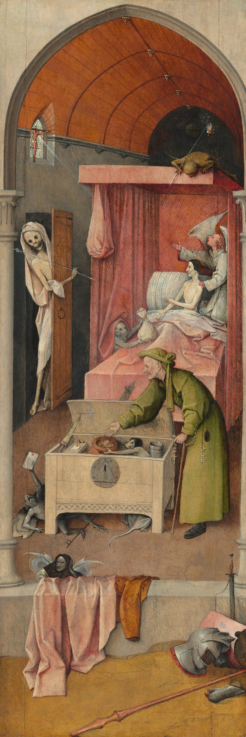 Death and the Miser, c. 1485-90, Hieronymous Bosch