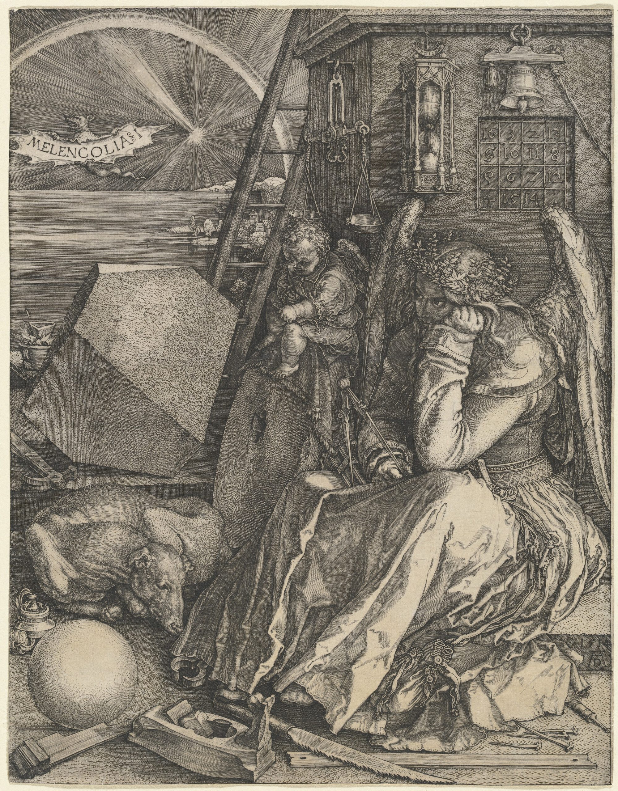 Melancolia I, 1514, Albrecht Dürer