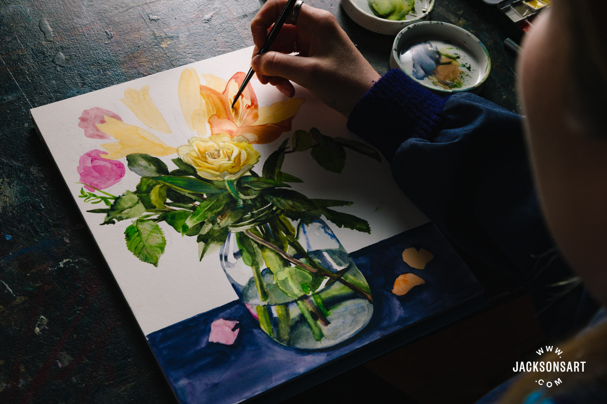flower art prompt inspired by art history