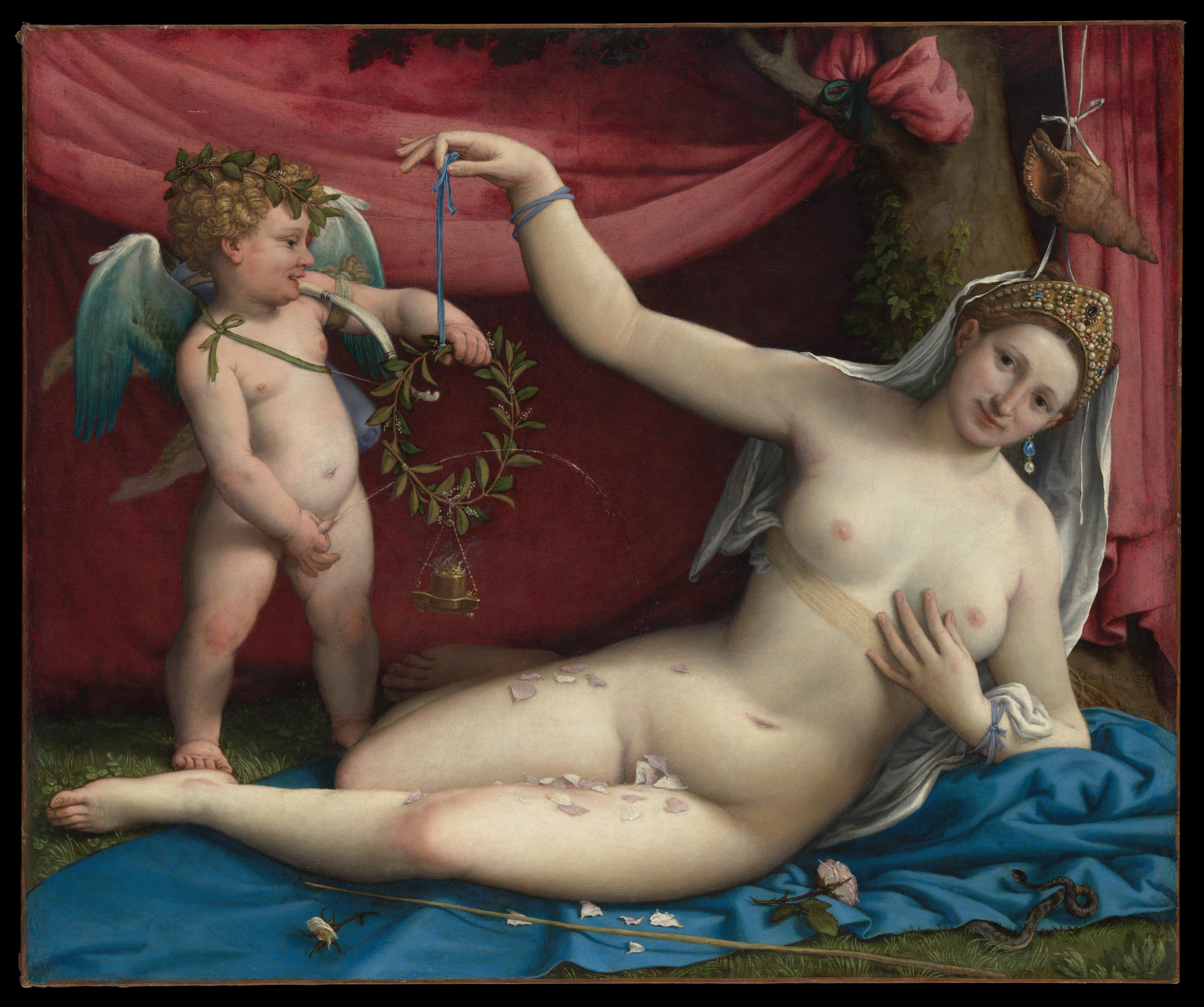 Venus and Cupid, 1520s, Lorenzo Lotto