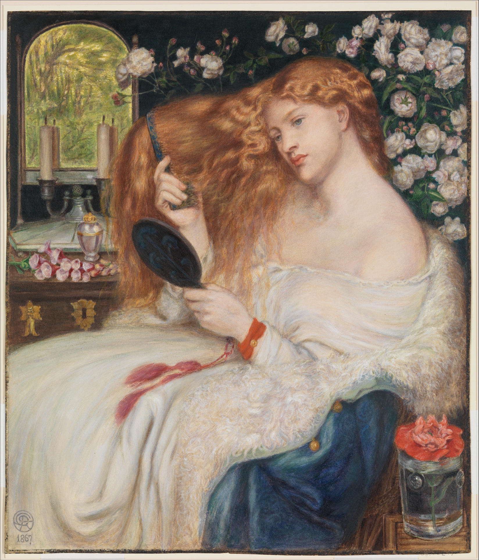 Lady Lilith, Dante Gabriel Rossetti and Henry Treffry Dunn, 1867