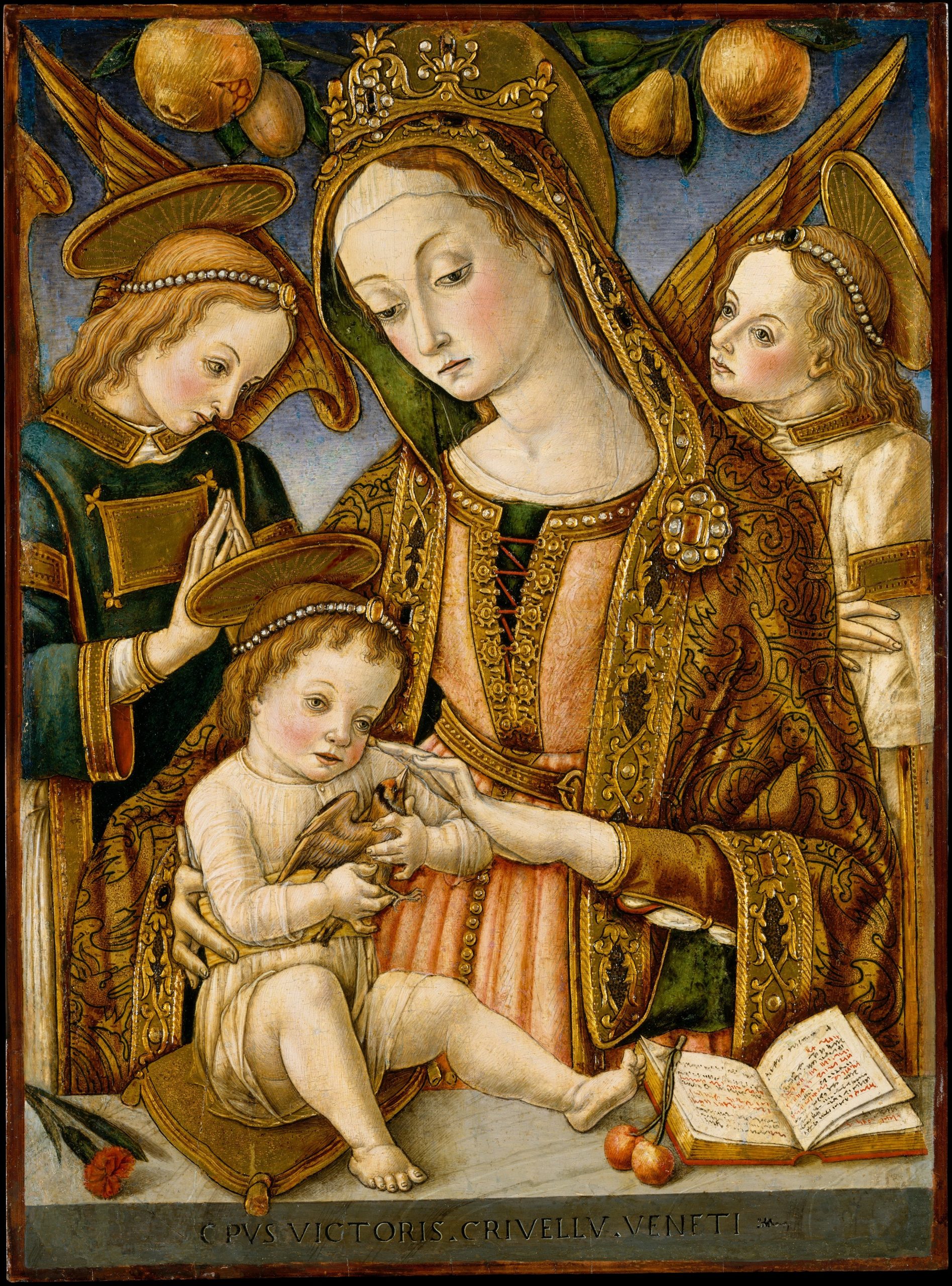 Madonna and Child with Two Angels, Vittore Crivelli, 1513