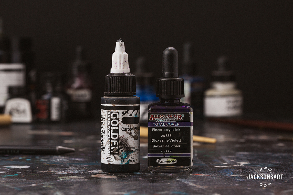 Airbrushing inks