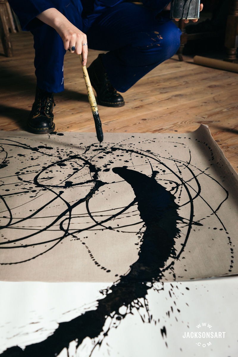 Janet Sobel Splattering Techniques