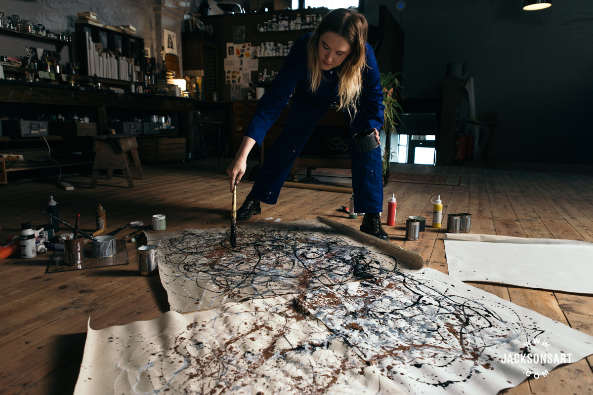 Splattering Paint like Jackson Pollock