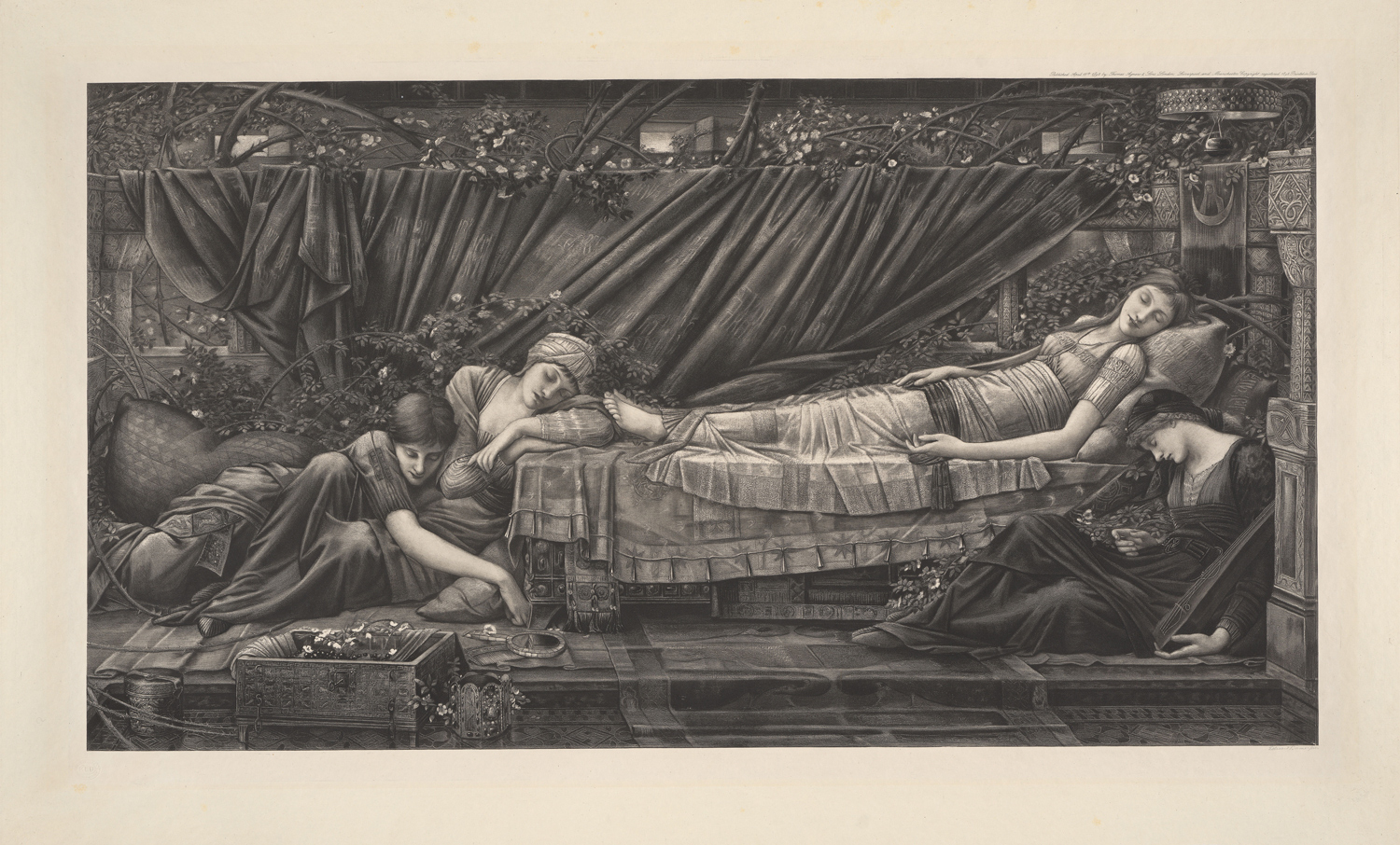 The Rose Bower (from the Legend of the Briar Rose), 1892, Thomas Agnew & Sons after Edward Burne-Jones