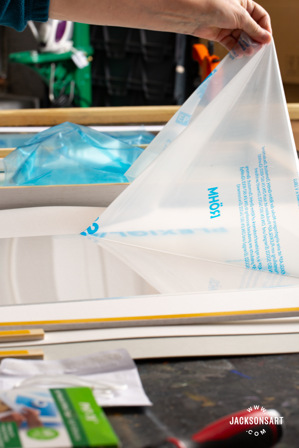 Acrylic glass film removal