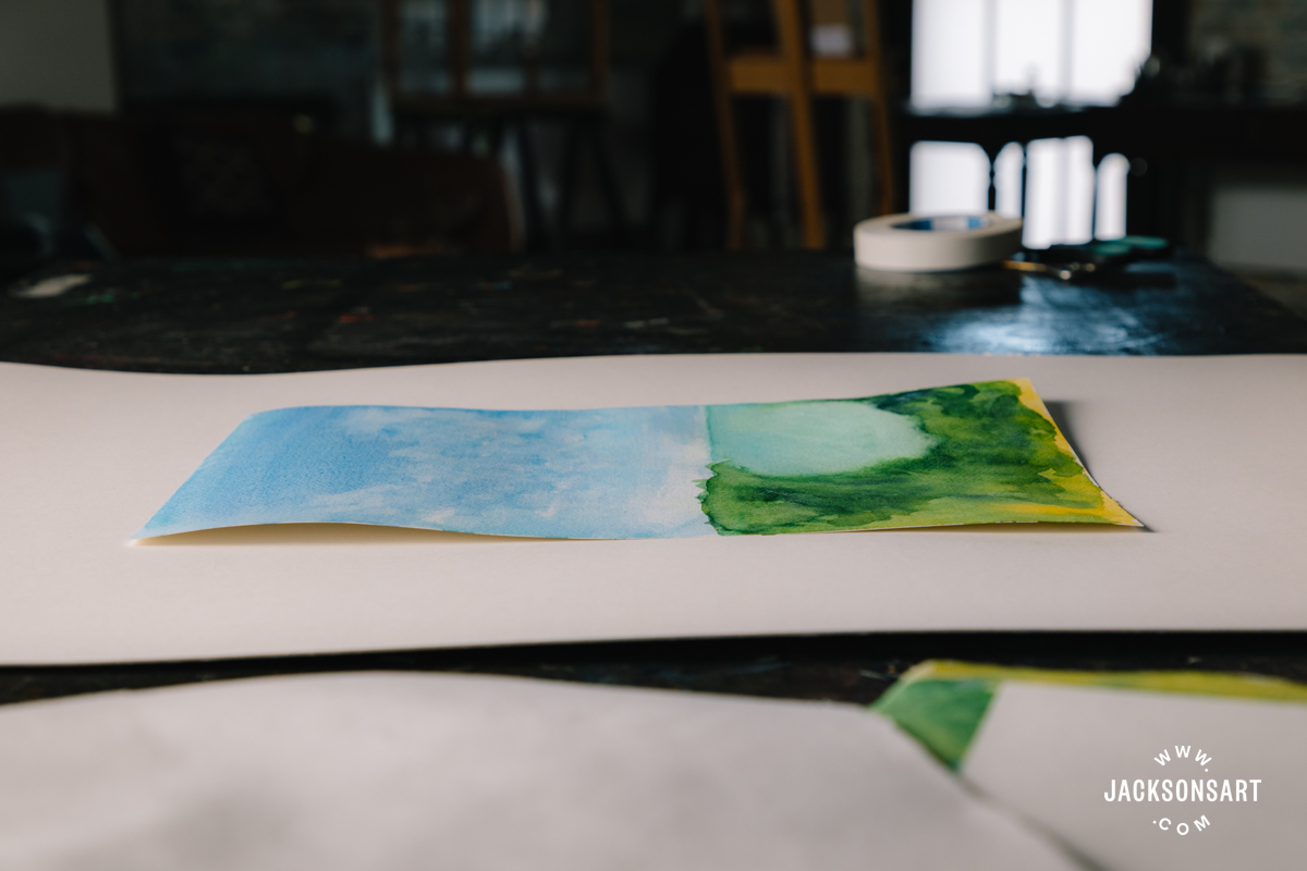 Ironing the paper flat