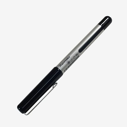 Kuretake Fountain Brush Pen Maki-e 3 Cranes Black Body L137mm With Paulownia Box