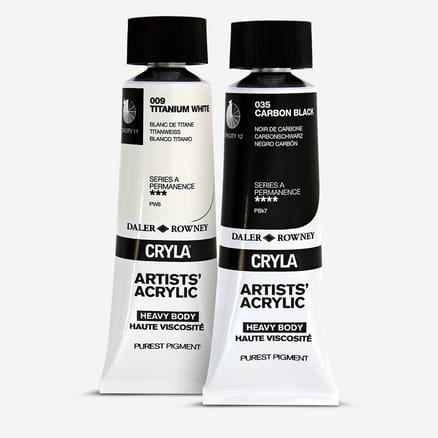 Daler Rowney System3 Titanium White Acrylic Paint - 59ml Tube For Artists & Students