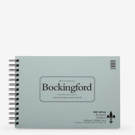 Bockingford Spiral Fat Pad : Landscape : 15x42cm : 16.5x6in : 25 Sheets : Rough | Jackson's Art - View #7