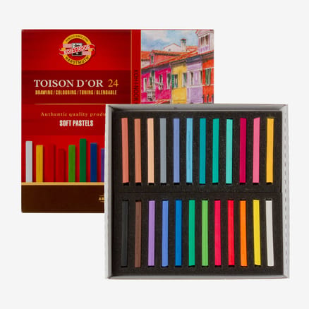 Crayons Pastels Doux Koh-I-Noor Toison D'Or - Lot De 24 Couleurs Pour Artistes - 7
