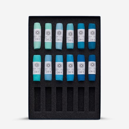 Jack Richeson Unison Pastellkreiden Set – 36 Stück, Landschaftsfarben, Handgerollt In England