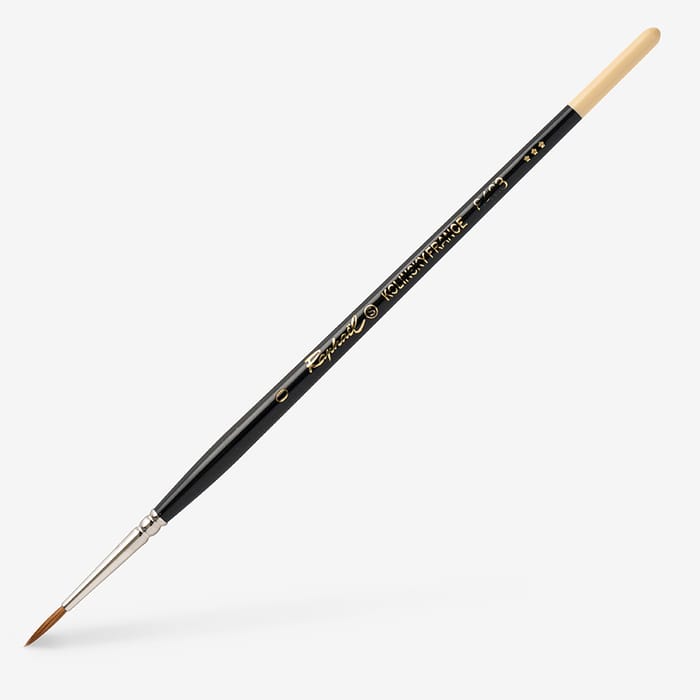 Pinceau Synthétique Kolinsky Raphael Spotter 3 - Pour Aquarelle, Pointe Fine, Rétention D'eau