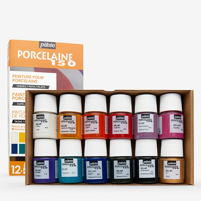 Snapklik.co : Pébéo Pop 150 Set Of 6 Porcelain arkers 0.7
