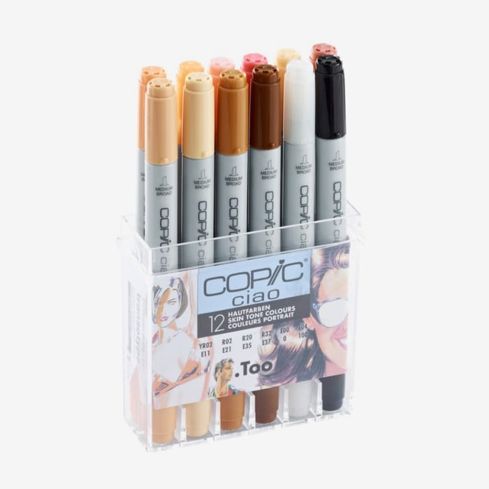 Copic Ciao Marker Skin Tones Set Of 12 Jackson's Art