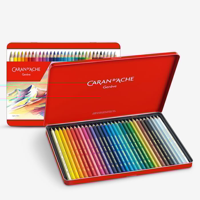 Caran D'Ache Supracolor Watercolor Pencils, 18 Assorted Colors